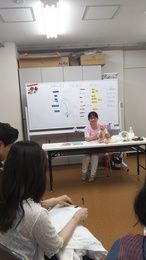 ひなたぼっこにてプレパパプレママ講座
